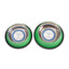 Country Living Ribbed Stainless Steel Dog Bowls, Non-Slip, Set of 2 – Irish Green