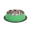Country Living Ribbed Stainless Steel Dog Bowls, Non-Slip, Set of 2 – Irish Green