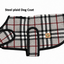 Steel Tartan Plaid Blanket Dog Coat
