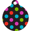 Gumballs Polka Dot HD Dog ID Tag