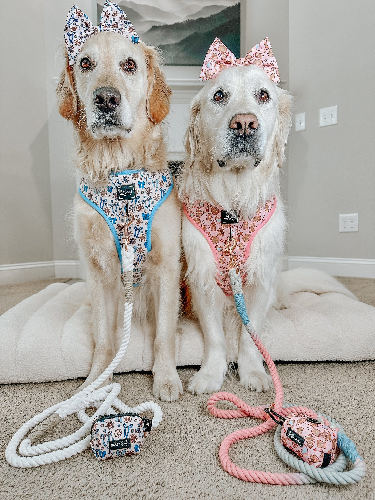 Dog Adjustable Harness - Let it Bow