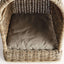 Handwoven Rattan Canopy Dog Bed with Cushion
