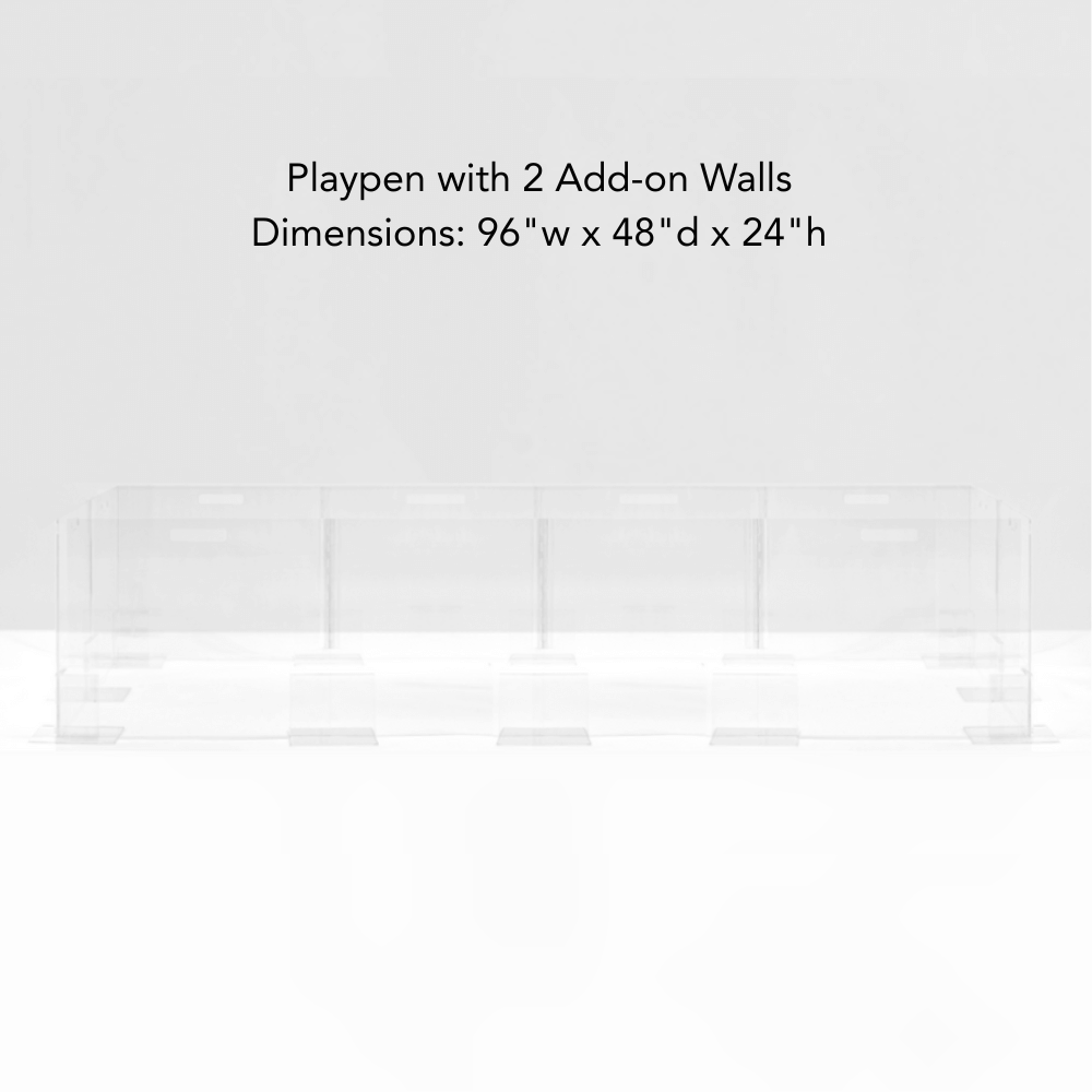 Clear Step-Over Pet Playpen , 24" High