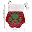 Holiday Paw Stocking Large – Festive Dog Stocking for Treats & Toys, Paw-Shaped, Polyester