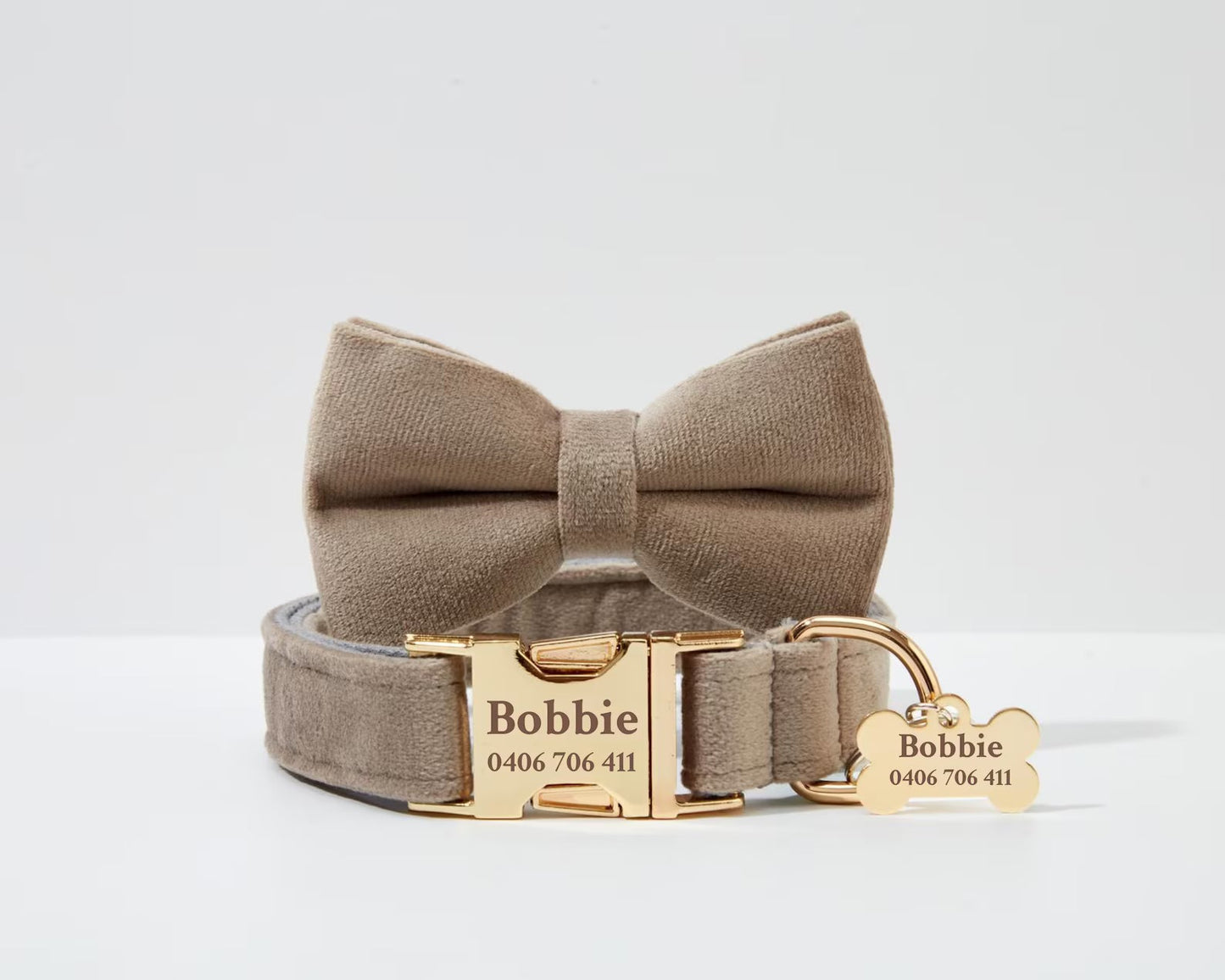 Light Grey Velvet Set