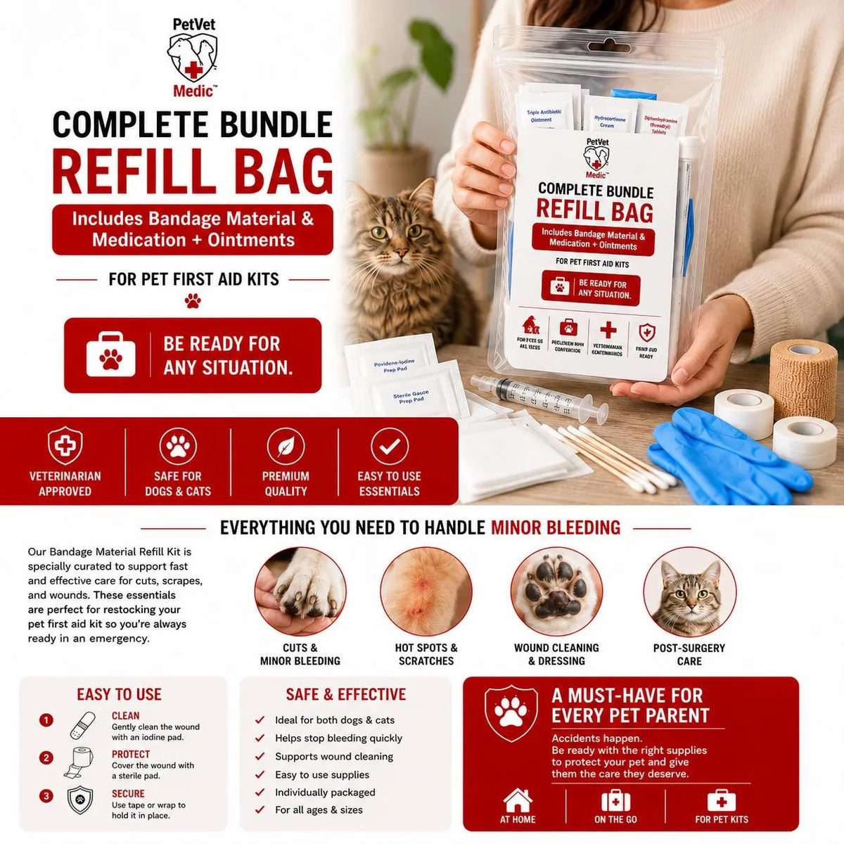 PetVet Medic® Complete Kit Refresh Bundle