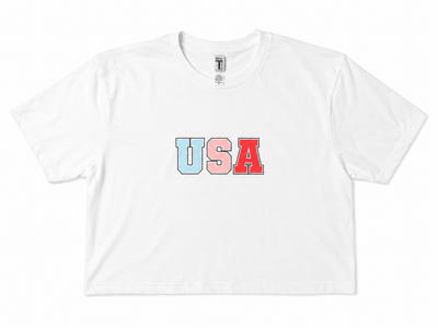 Patriotic USA Crop Top