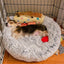 Mr. Peanut's 28" OrthoPlush® Pet Bed - Snowflake White Two Tone