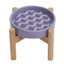 [Macaroni] Slow Feeder Dog Bowls - Yellow / Frozen Blue / Purple