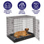 Midwest QuietTime Sheepskin Pet Bed Gray 48x30