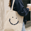 Dogs Make Me Happy Canvas Tote Bag