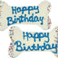 Preppy Puppy Happy Birthday Bone (5.5")