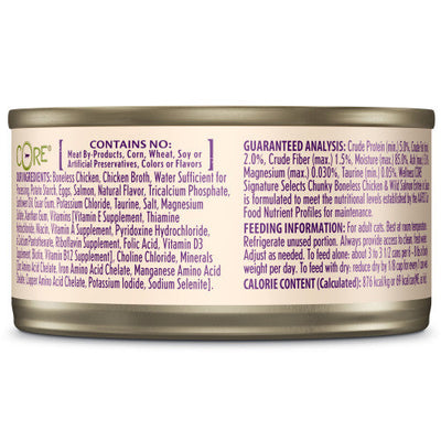 Wellness Core Adult Signature Select Chunky Chicken and Salmon Entree Wet Cat Food