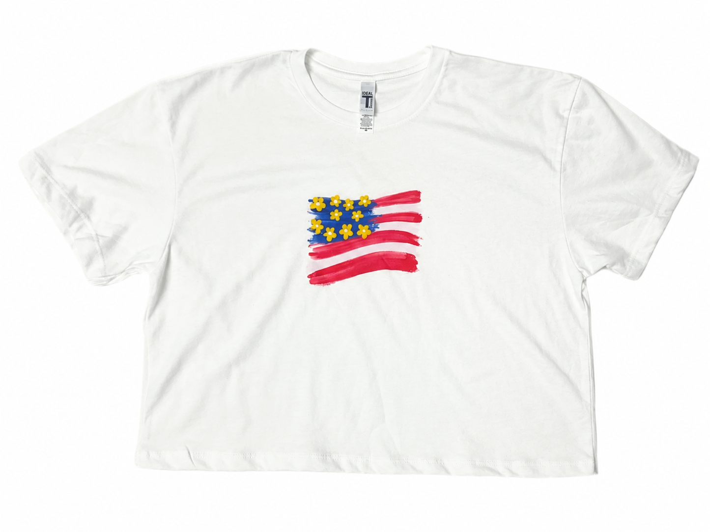 American Flag Crop Top
