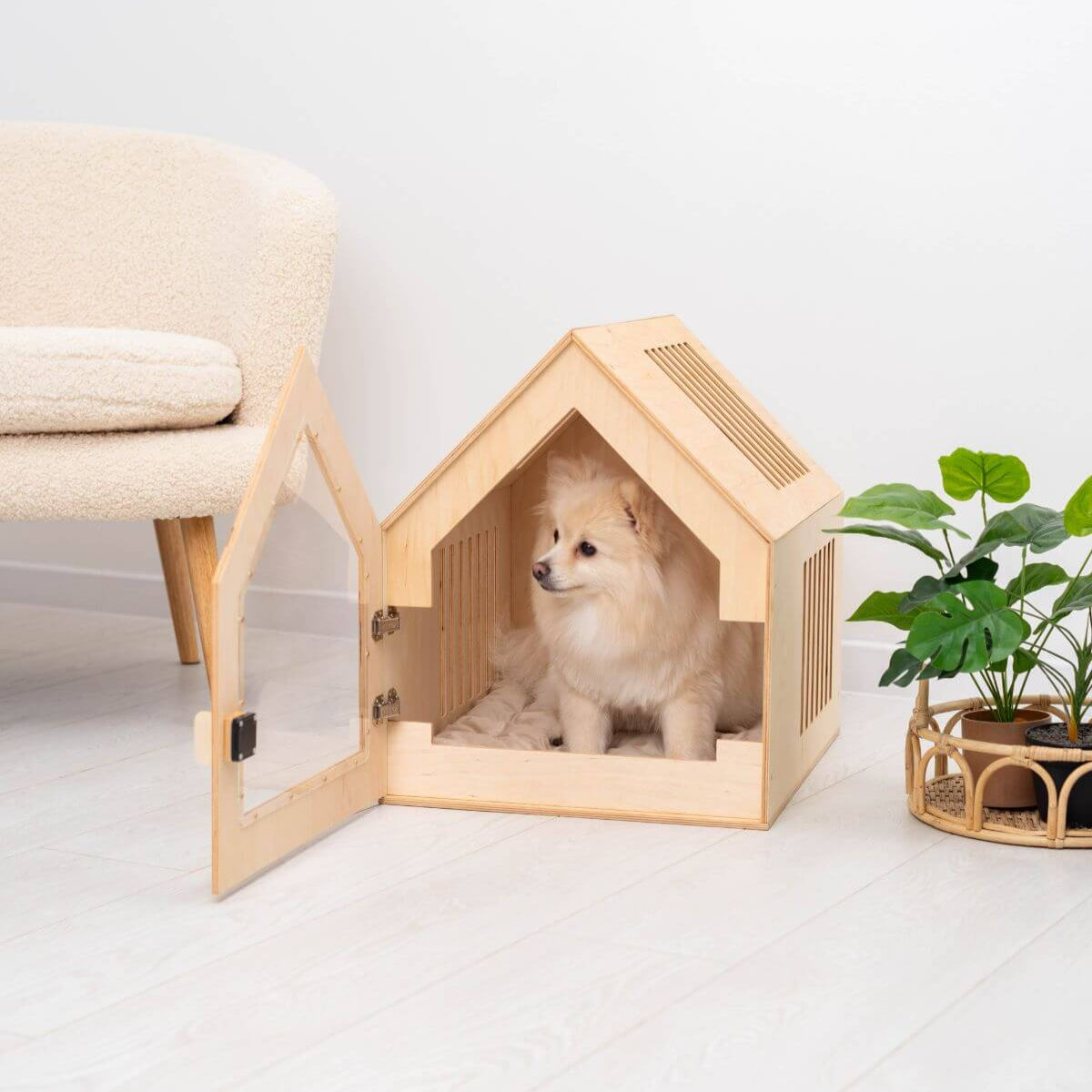 Puppy Wood House 犬ドッグ ペット ハウス 韓国製 PetAve.com Rescue Portal