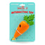 Jeffers Baby Carrot Natural Rubber Treat Dispensing Dog Dental Chew Toy
