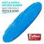 Jeffers Blue Bone Stamped Frisbee Natural Rubber 8 Inch Dog Toy for Fetching & Chewing
