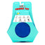 Jeffers Blue Bone Stamped Frisbee Natural Rubber 8 Inch Dog Toy for Fetching & Chewing