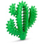 Jeffers Cactus Natural Rubber Dental Chew Toy for Dogs for Healthy Chewing Habits