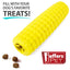 Jeffers Corn Cob Natural Rubber Treat Dispensing Dog Chew Toy with Dental Benefits