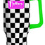 Jeffers Expression Stainless Steel Lidded Tumbler with Handle, 40 oz (Straw Included)