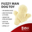 Jeffers Fuzzy Shapes Squeaker Dog Toys, Natural Color, Star/Man/Bone