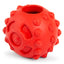 Jeffers Hollow Red Knobby Ball Natural Rubber Dental Treat Dispensing Dog Chew Toy