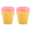 Jeffers Ice Cream Cone Natural Rubber Stuffable Treat Dispensing Dental Dog Chew Toy