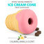 Jeffers Ice Cream Cone Natural Rubber Stuffable Treat Dispensing Dental Dog Chew Toy