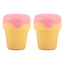 Jeffers Ice Cream Cone Natural Rubber Stuffable Treat Dispensing Dental Dog Chew Toy