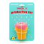 Jeffers Ice Cream Cone Natural Rubber Stuffable Treat Dispensing Dental Dog Chew Toy