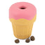 Jeffers Ice Cream Cone Natural Rubber Stuffable Treat Dispensing Dental Dog Chew Toy