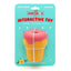 Jeffers Ice Cream Cone Natural Rubber Stuffable Treat Dispensing Dental Dog Chew Toy