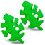 Jeffers Leaf Shaped Natural Rubber Dog Chew Toy with Dental Benefits and Vanilla Scent for Medium Chewers