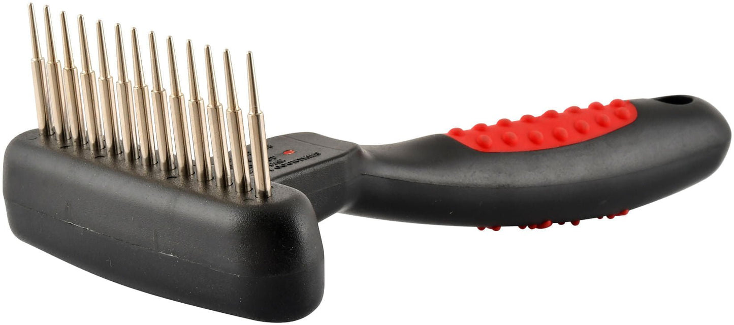 Jeffers Magic Spring Undercoat Rake for Pet Grooming