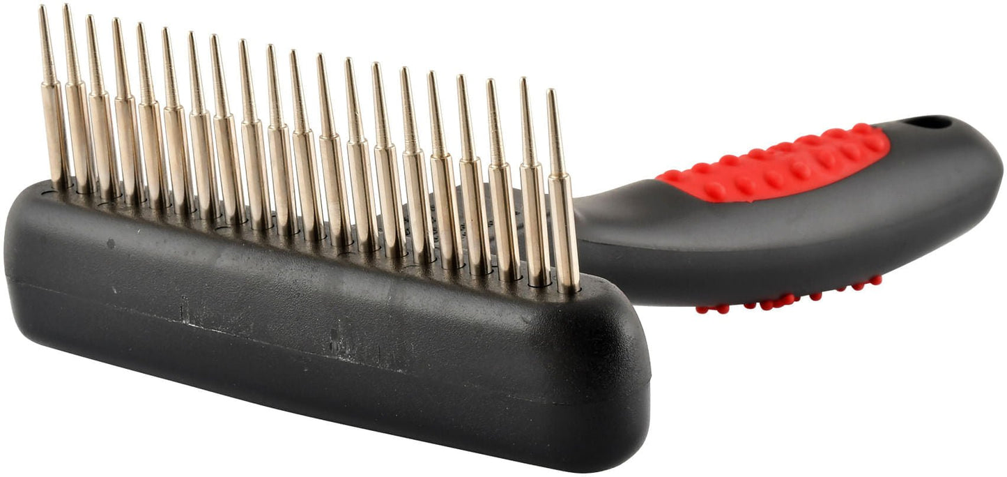 Jeffers Magic Spring Undercoat Rake for Pet Grooming