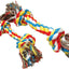 Jeffers Multi-Colored Braided Rope Bone Tug Toy for Dogs