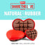 Jeffers Natural Rubber Box of Chocolates Dog Chew Toy for Medium-Chewers