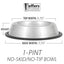 Jeffers No-Skid/No-Tip Stainless Steel Pet Bowls