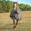 Jeffers Poplar Head "Defense" 1680 Denier Turnout Blanket with Detachable Neck, 240 Gram, Plymouth Brown