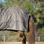 Jeffers Poplar Head "Defense" 1680 Denier Turnout Blanket with High Neck, 240 Gram, Plymouth Brown