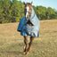 Jeffers Poplar Head "Refuge" 1200 Denier Turnout Blanket with Detachable Neck, 360 Gram, Hamilton Blue
