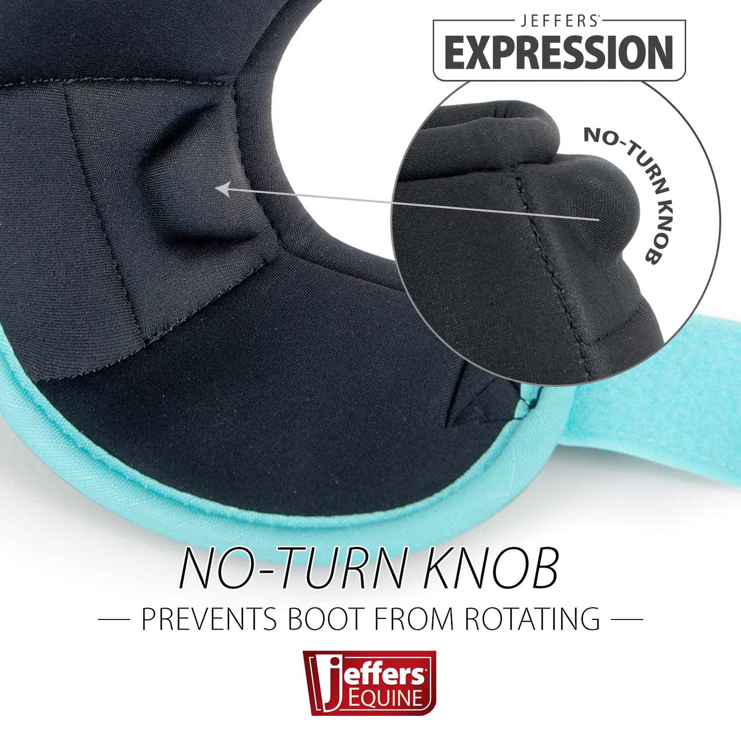 Jeffers Expression Neon No-Turn Bell Boots for Horses