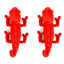 Jeffers Red Chameleon Natural Eco-Friendly Rubber Dental Dog Chew Toy for Medium Chewers