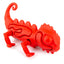 Jeffers Red Chameleon Natural Eco-Friendly Rubber Dental Dog Chew Toy for Medium Chewers