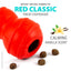 Jeffers Red Classic Stuffable Fetch & Chew Natural Rubber Treat Dispensing Dental Dog Toy