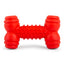 Jeffers Red Dental Bone Natural Rubber Dog Chew Toy for Healthy Teeth and Gums
