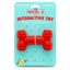 Jeffers Red Dental Bone Natural Rubber Dog Chew Toy for Healthy Teeth and Gums