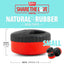 Jeffers Red Hockey Puck Natural Rubber Treat Dispensing Dental Dog Chew Toy