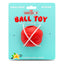 Jeffers Red Orbits Ball Natural Rubber Dental Treat Dispensing Dog Chew Toy